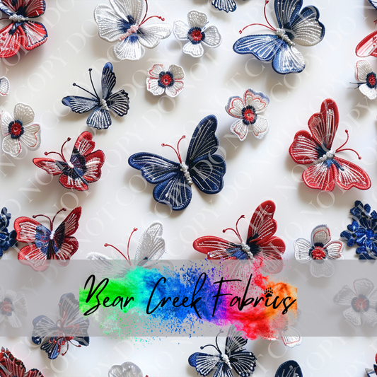 RWB Butterfly Embroidery 3