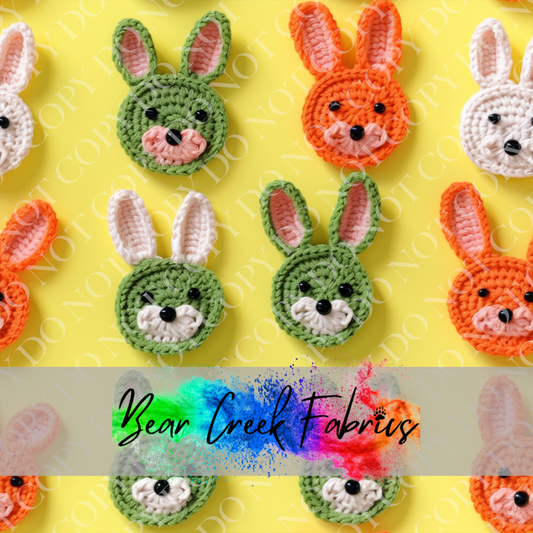 Bunny Heads Crocheted