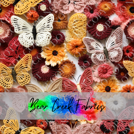 Brown Butterflies Crochet 3