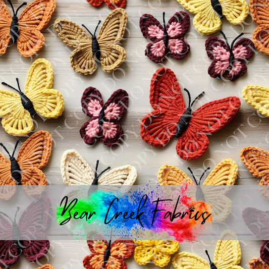 Brown Butterflies Crochet 2