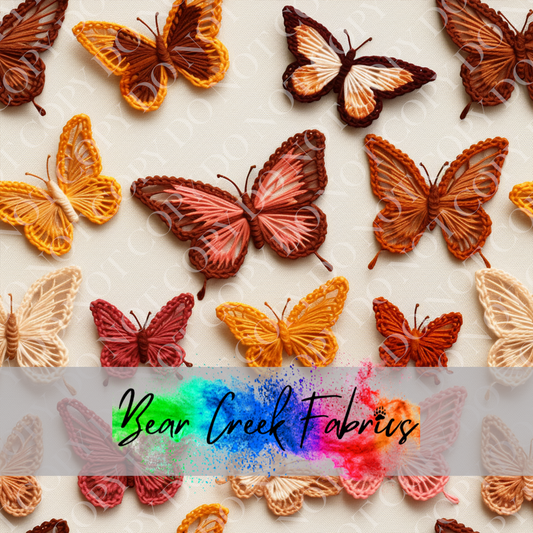 Brown Butterflies Crochet 6