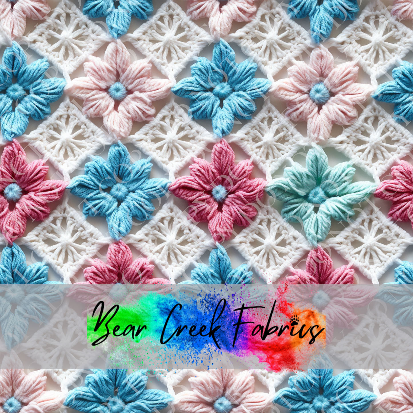 Floral Crocheted Squares 3