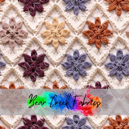 Floral Crocheted Squares 4