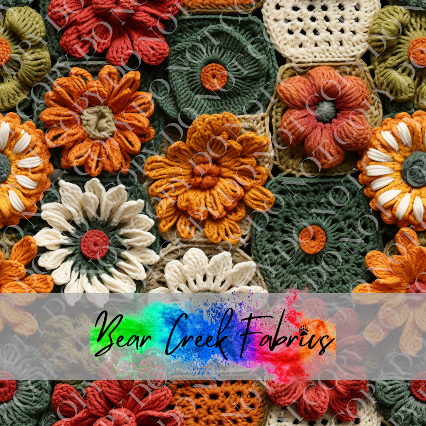 Crocheted Floral Squares