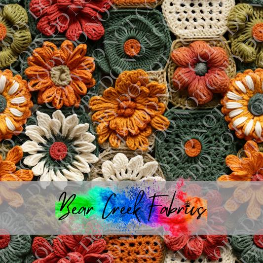 Crocheted Floral Squares