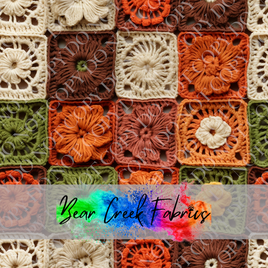 Crocheted Floral Squares 3