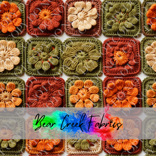 Crocheted Floral Squares 2
