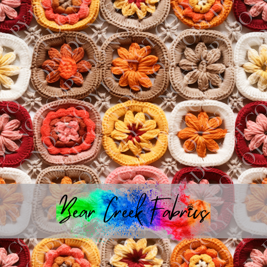 Crocheted Floral Squares 4