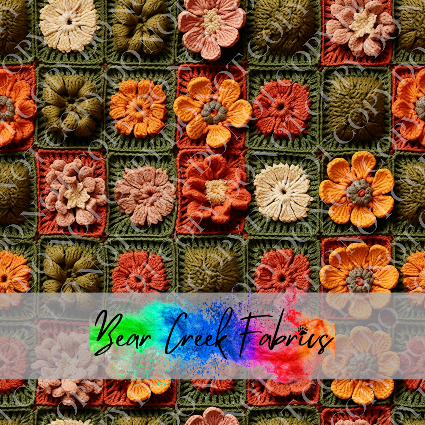 Crocheted Floral Squares 5