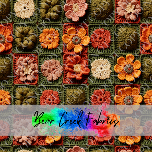 Crocheted Floral Squares 5