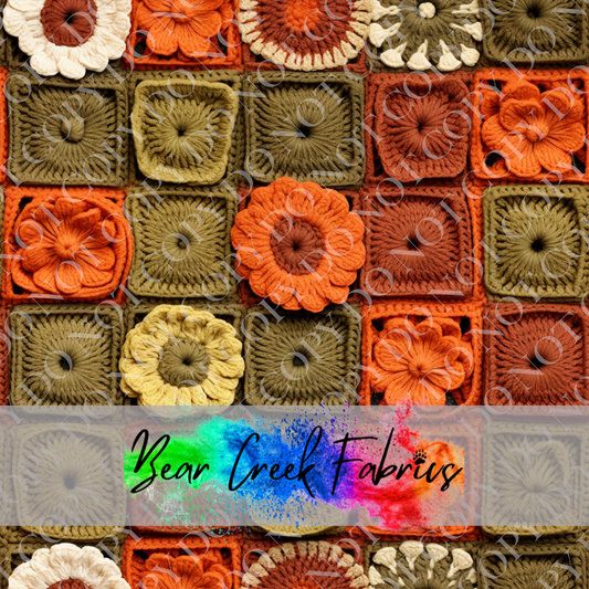 Crocheted Floral Squares 9