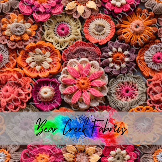 Crocheted Floral Squares 11