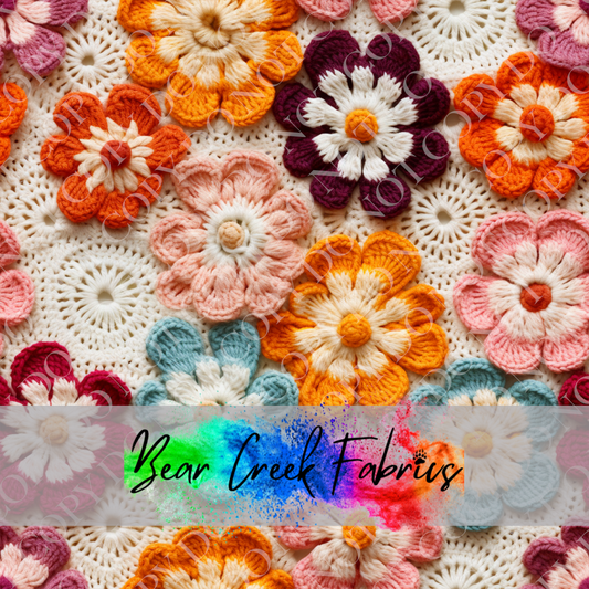 Crocheted Floral Squares 20