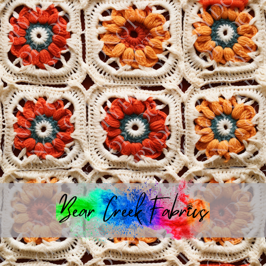 Crocheted Floral Squares 24