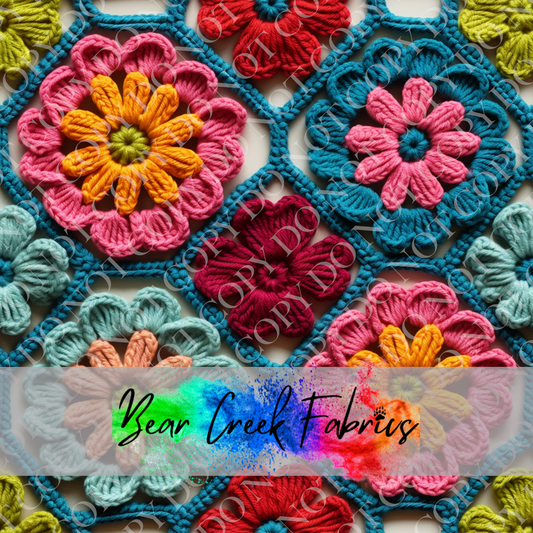 Crocheted Floral Squares 21