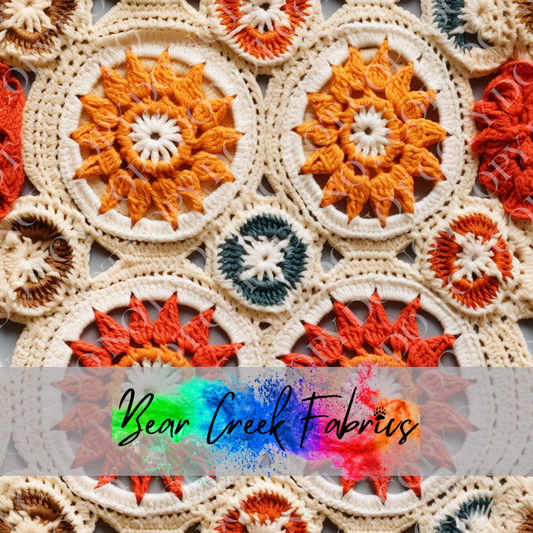 Crocheted Floral Squares 22