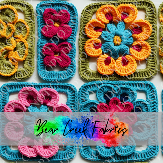 Crocheted Floral Squares 28