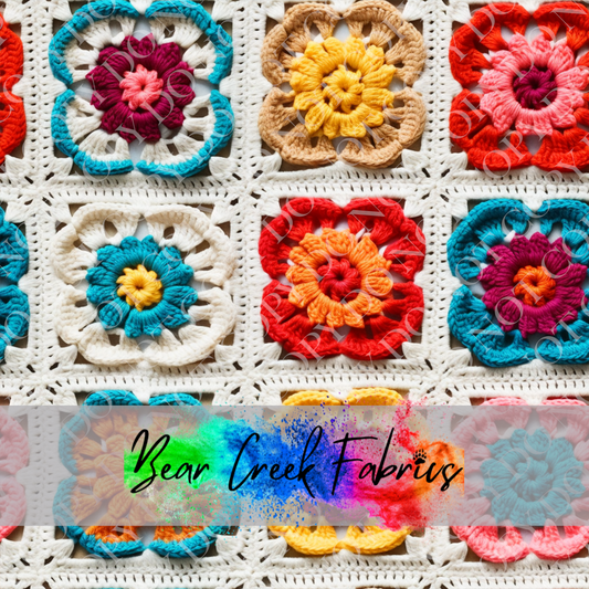 Crocheted Floral Squares 15
