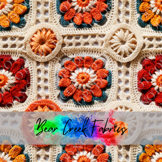 Crocheted Floral Squares 30