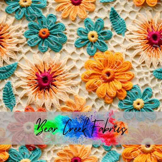 Crocheted Floral Squares 31
