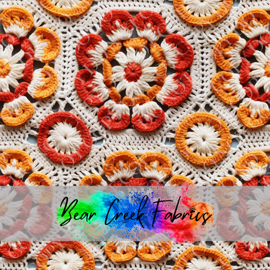 Crocheted Floral Squares 32