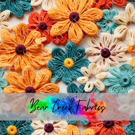 Crocheted Floral Squares 35