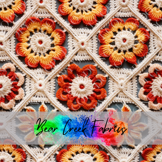 Crocheted Floral Squares 37