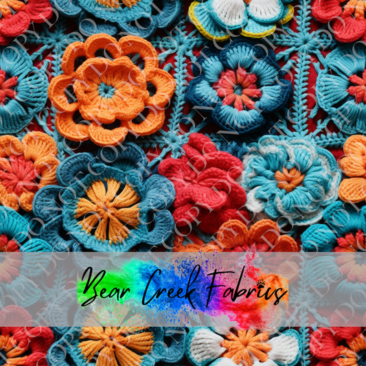 Crocheted Floral Squares 38