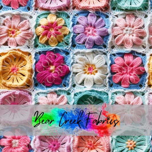 Crocheted Floral Squares 45