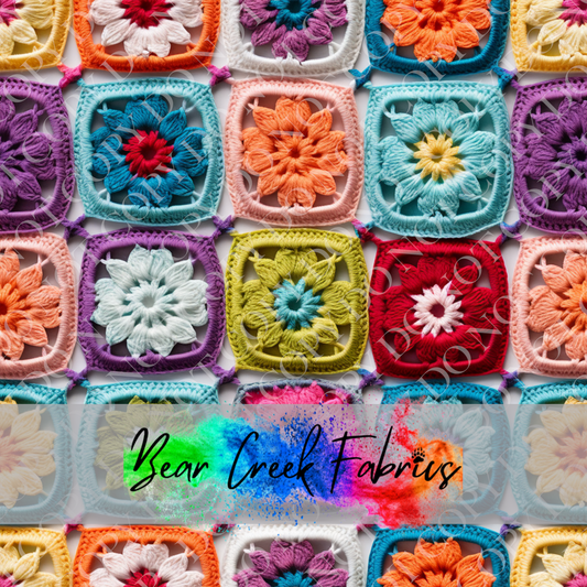 Crocheted Floral Squares 40