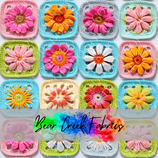 Crocheted Floral Squares 41