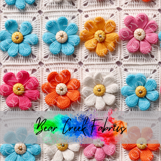 Crocheted Floral Squares 43