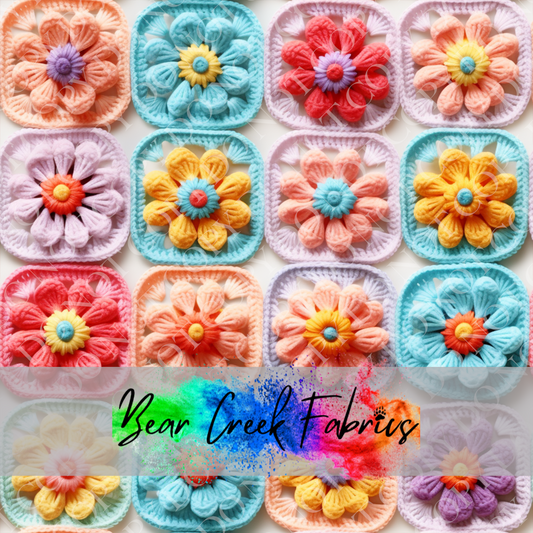 Crocheted Floral Squares 47