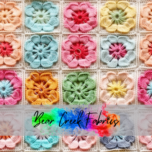 Crocheted Floral Squares 48