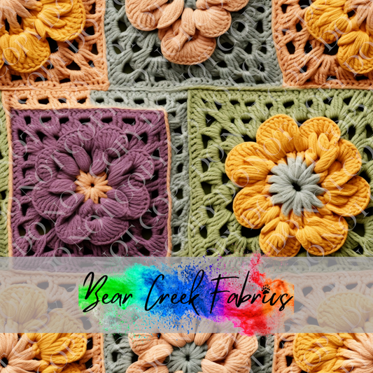 Crocheted Floral Squares 51