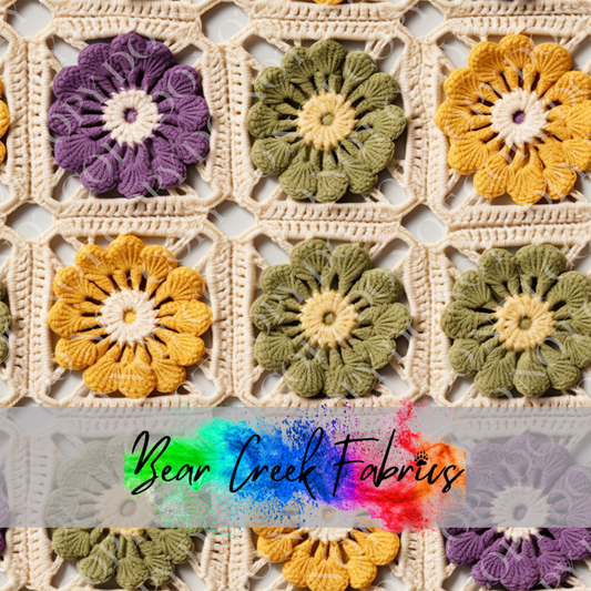 Crocheted Floral Squares 53