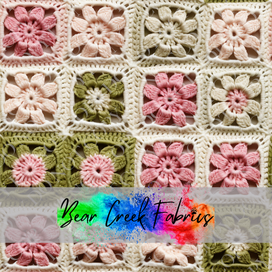 Crocheted Floral Squares 58