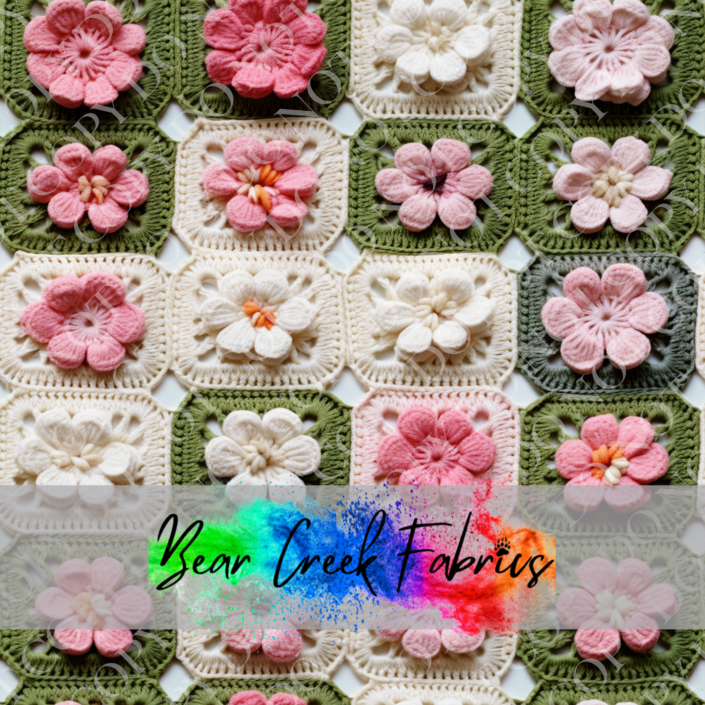 Crocheted Floral Squares 61