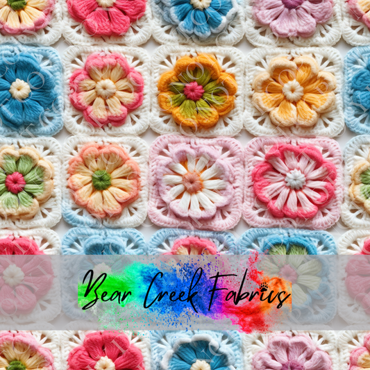 Crocheted Floral Squares 62