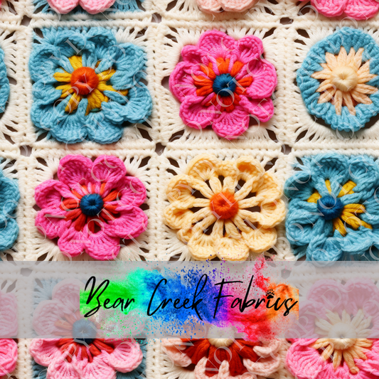 Crocheted Floral Squares 63