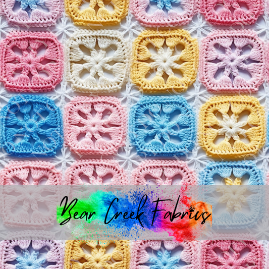 Crocheted Floral Squares 64