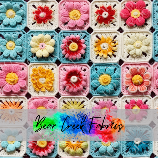 Crocheted Floral Squares 65
