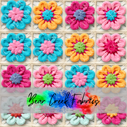 Crocheted Floral Squares 66