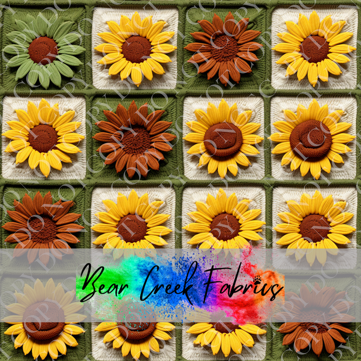 Crocheted Floral Squares 69