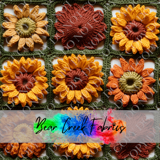 Crocheted Floral Squares 67