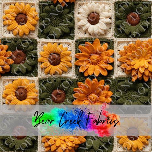 Crocheted Floral Squares 68