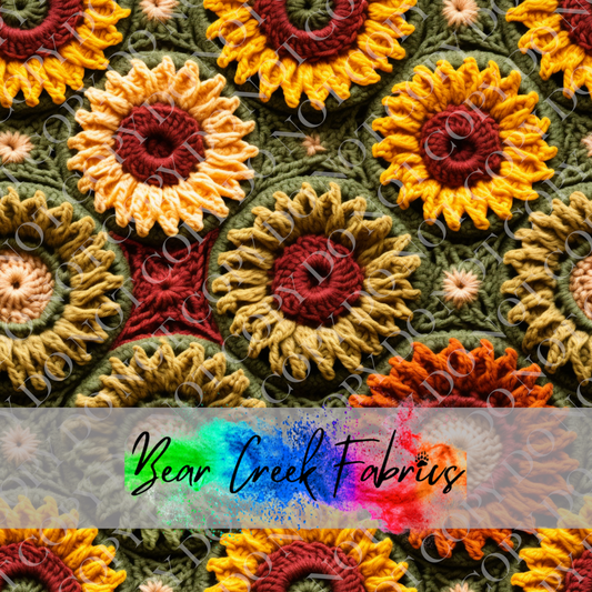 Crocheted Floral Squares 73