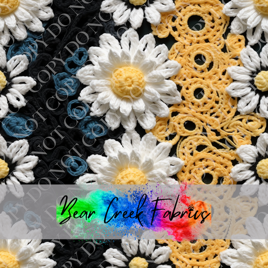 Crocheted Floral Squares 80