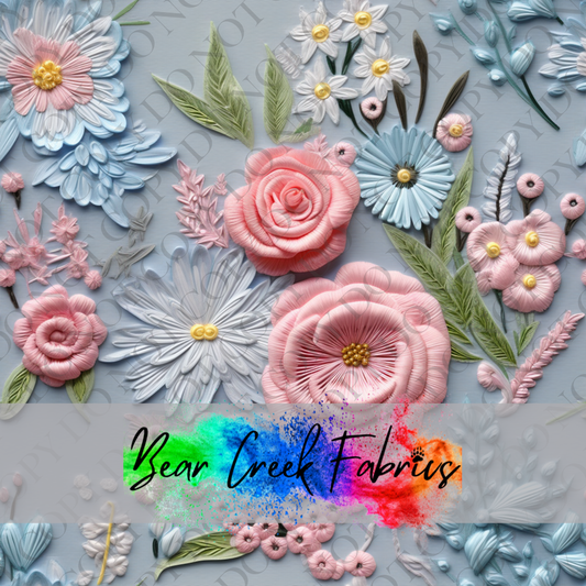 Pastel Flowers Embroidery 2
