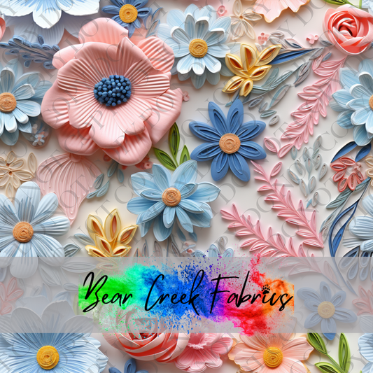 Pastel Flowers Embroidery 3